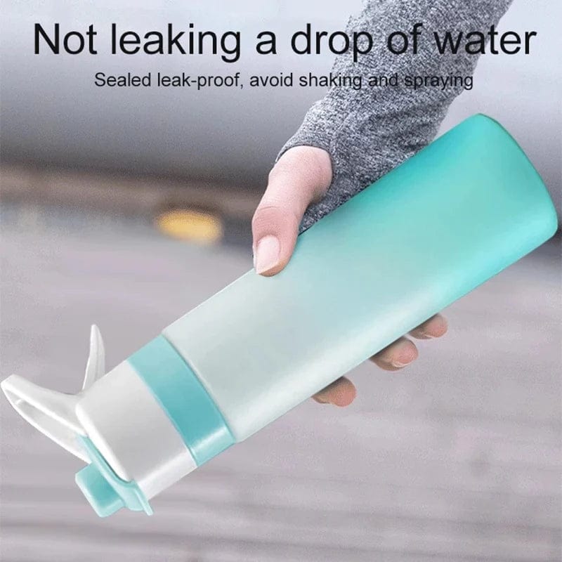 Large Misting Water Bottle | 2 - in - 1 Spray & Drink for Sports & Fitness - Omnixa