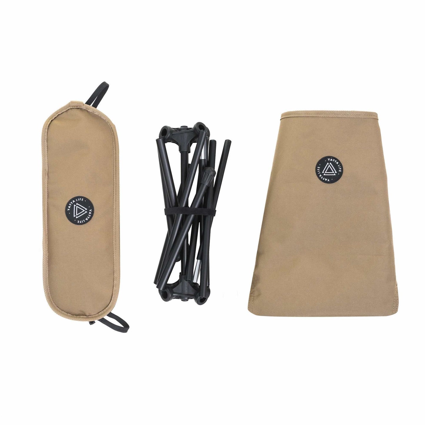 Ultralight Low - Back Folding Camping Chairs with Storage Pouch – Compact & Portable - Omnixa