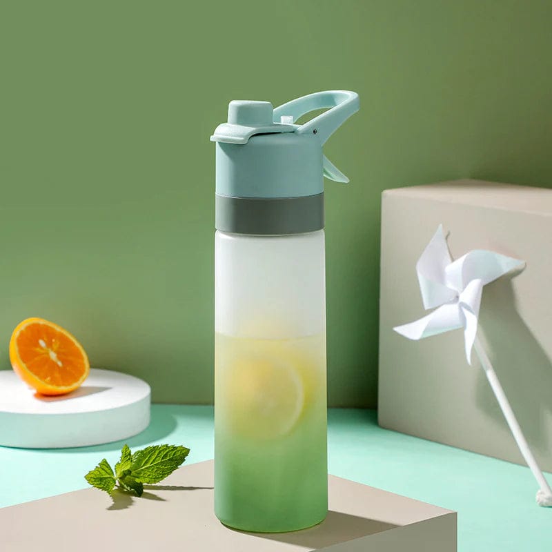 Large Misting Water Bottle | 2 - in - 1 Spray & Drink for Sports & Fitness - Omnixa