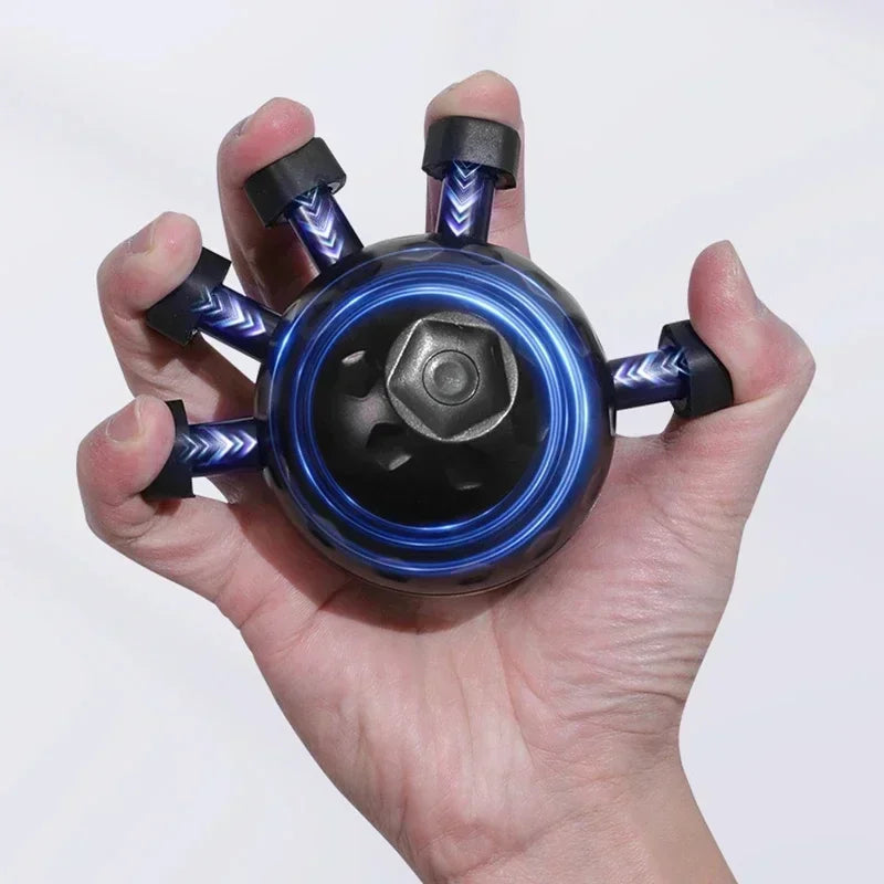 5-Finger Hand Strengthener & Finger Exerciser | Adjustable Resistance Grip Trainer for Rock Climbing, Rehab & Fitness
