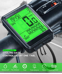 Bike Bicycle Speedometer Cycle Digital Odometer Computer Waterproof LCD Wireless - Omnixa