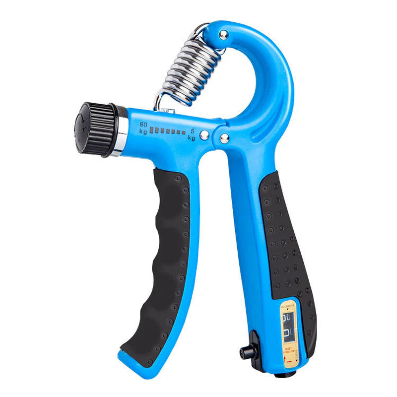 Adjustable Finger Grip Strengthener with Counting Display