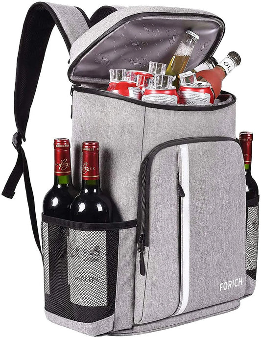 30-Can Leakproof Insulated Cooler Backpack – Waterproof, Lightweight Soft Cooler Bag for Lunch, Beach, Camping & Hiking (Men & Women)