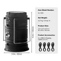 Rechargeable LED Camping Lanterns (4 - Pack) | Portable Lights & Power Bank - Omnixa