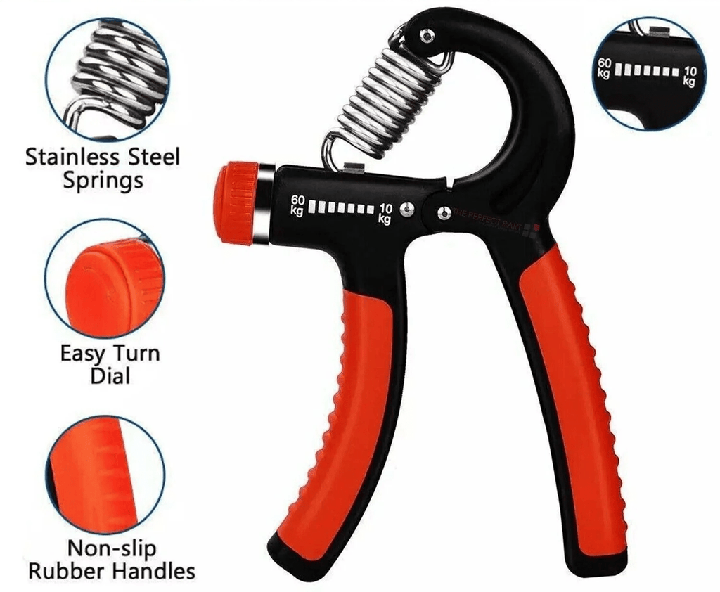 Adjustable Hand Grip Strengthener (10 - 60kg) | Forearm & Finger Exerciser - Omnixa