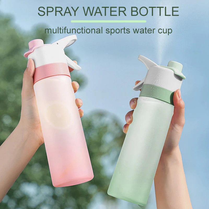 Large Misting Water Bottle | 2 - in - 1 Spray & Drink for Sports & Fitness - Omnixa
