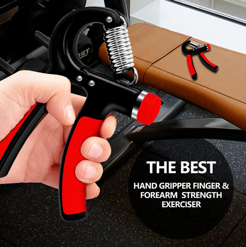 Adjustable Hand Grip Strengthener – 10–60kg Forearm & Finger Trainer for Fitness & Rehab