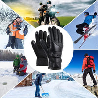 Electric USB Heated Gloves Winter Warming Thermal Ski Snow Hand Warm Windproof - Omnixa