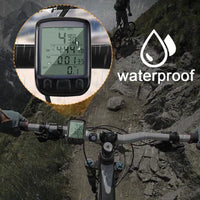 Bike Bicycle Speedometer Cycle Digital Odometer Computer Waterproof LCD Wireless - Omnixa