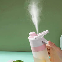 Large Misting Water Bottle | 2 - in - 1 Spray & Drink for Sports & Fitness - Omnixa