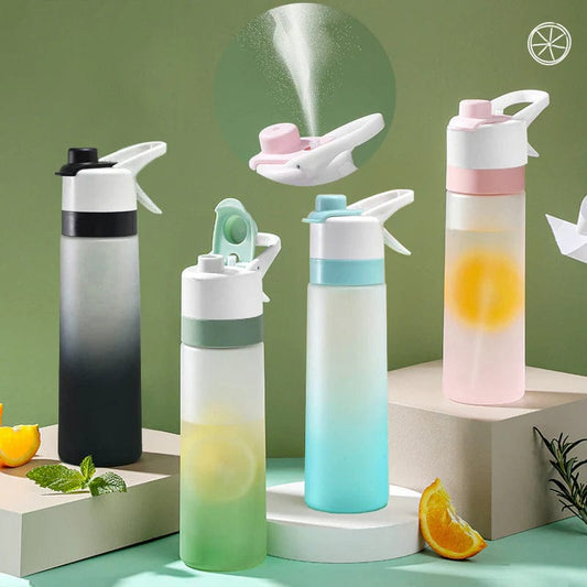 Large Misting Water Bottle | 2 - in - 1 Spray & Drink for Sports & Fitness - Omnixa