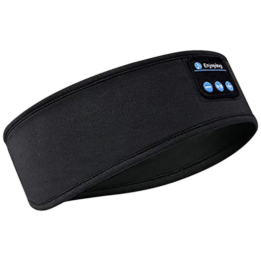 Bluetooth Wireless Sports Headband with Built-in Earphones & Eye Mask Design