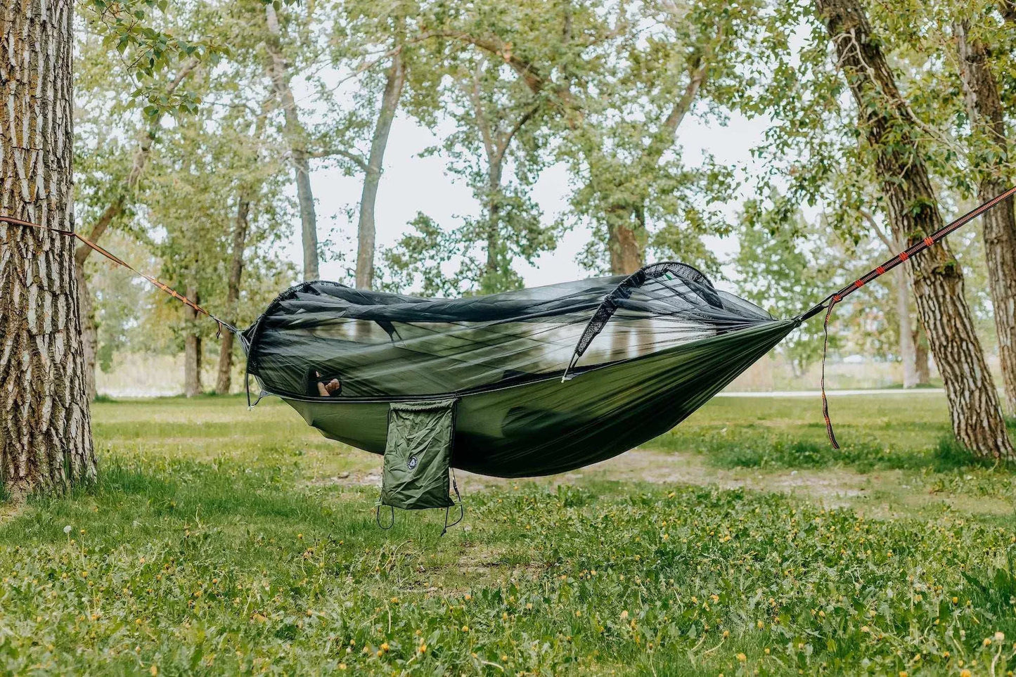 Camping Hammock with Bug Net | Lightweight for Hiking & Backpacking - Omnixa