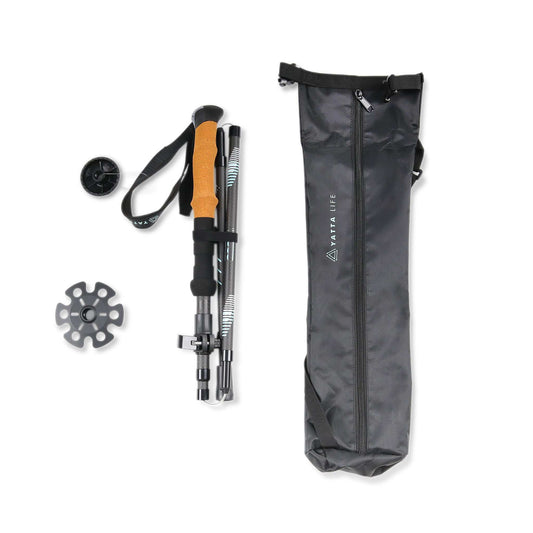 A001 Adjustable Lightweight Trekking Poles – Shock-Absorbing Hiking Sticks for Trail & Mountain Adventures