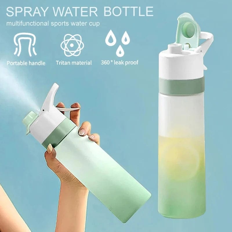 Large Misting Water Bottle | 2 - in - 1 Spray & Drink for Sports & Fitness - Omnixa