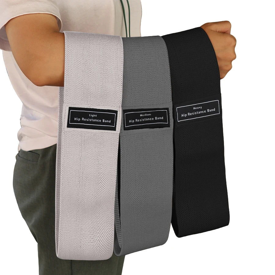Fabric Resistance Bands for Glutes & Thighs – Non-Slip Booty Bands for Squats, Yoga & Home Workouts