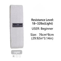 Fabric Resistance Bands (Set of 3) | Non - Slip Exercise Loops for Legs & Glutes - Omnixa