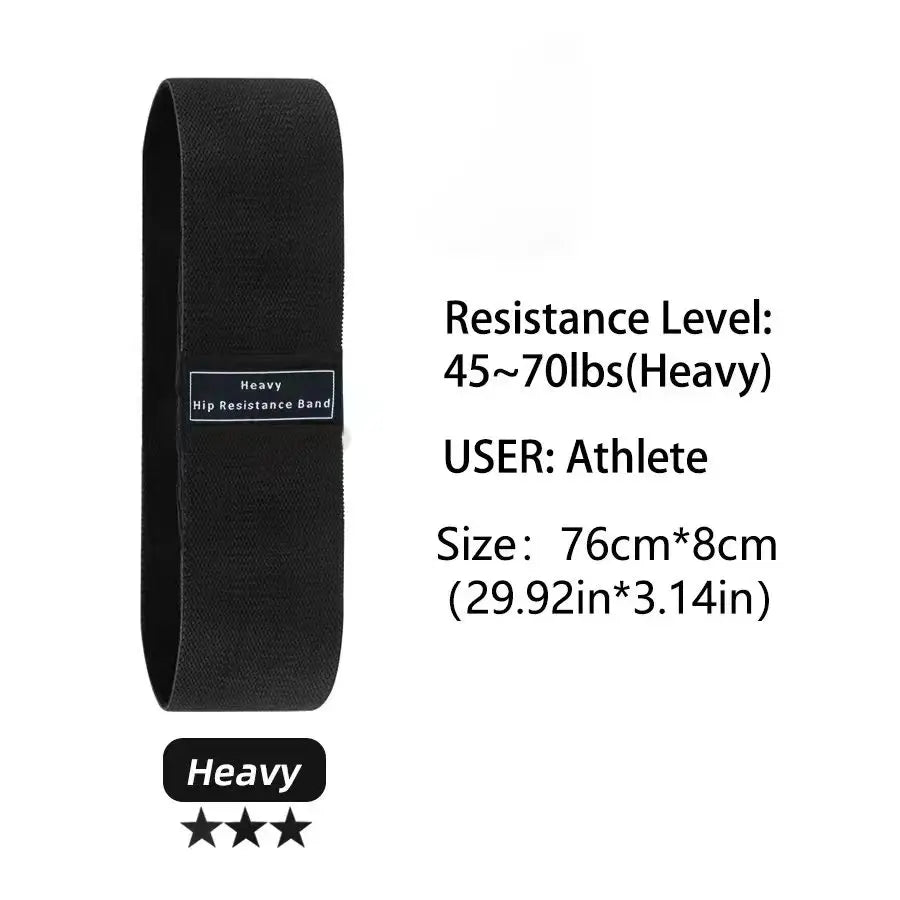 Fabric Resistance Bands for Glutes & Thighs – Non-Slip Booty Bands for Squats, Yoga & Home Workouts