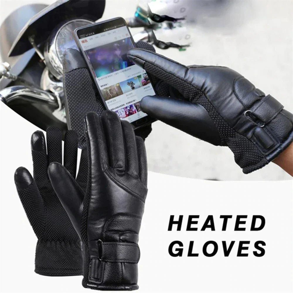 Electric USB Heated Gloves Winter Warming Thermal Ski Snow Hand Warm Windproof - Omnixa