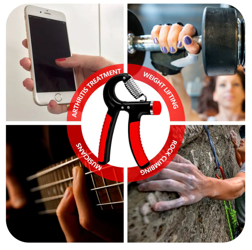 Adjustable Hand Grip Strengthener – 10–60kg Forearm & Finger Trainer for Fitness & Rehab