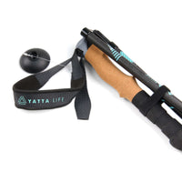 Lightweight Adjustable Trekking Poles | Anti - Shock Hiking & Walking Sticks - Omnixa