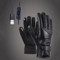 Electric USB Heated Gloves Winter Warming Thermal Ski Snow Hand Warm Windproof - Omnixa