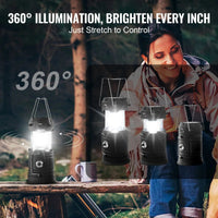 Rechargeable LED Camping Lanterns (4 - Pack) | Portable Lights & Power Bank - Omnixa