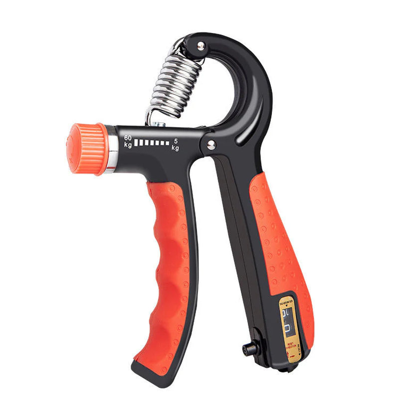 Adjustable Finger Grip Strengthener with Counting Display
