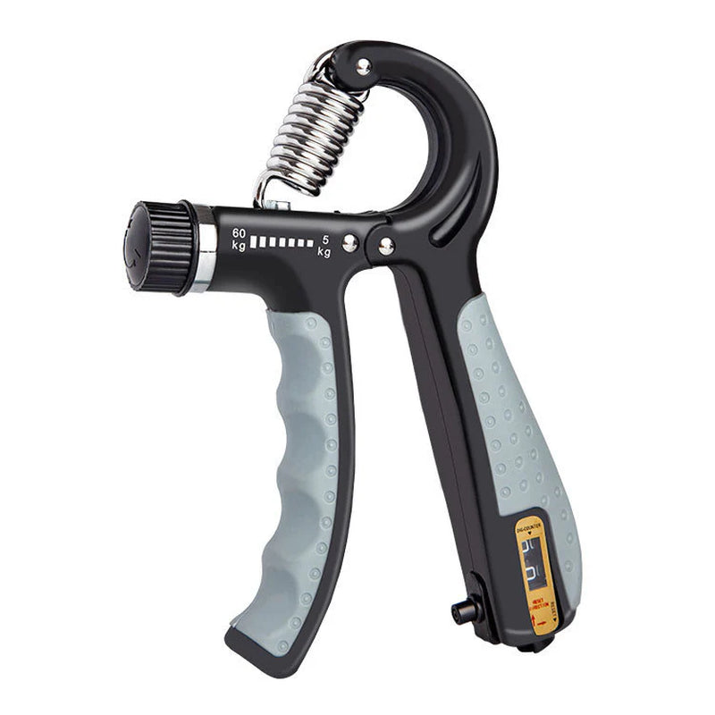 Adjustable Finger Grip Strengthener with Counting Display