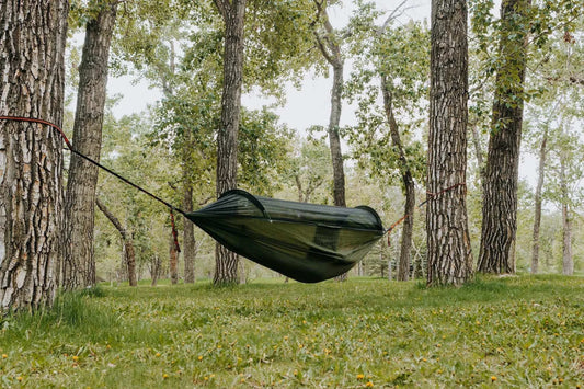 Camping Hammock with Bug Net | Lightweight for Hiking & Backpacking - Omnixa