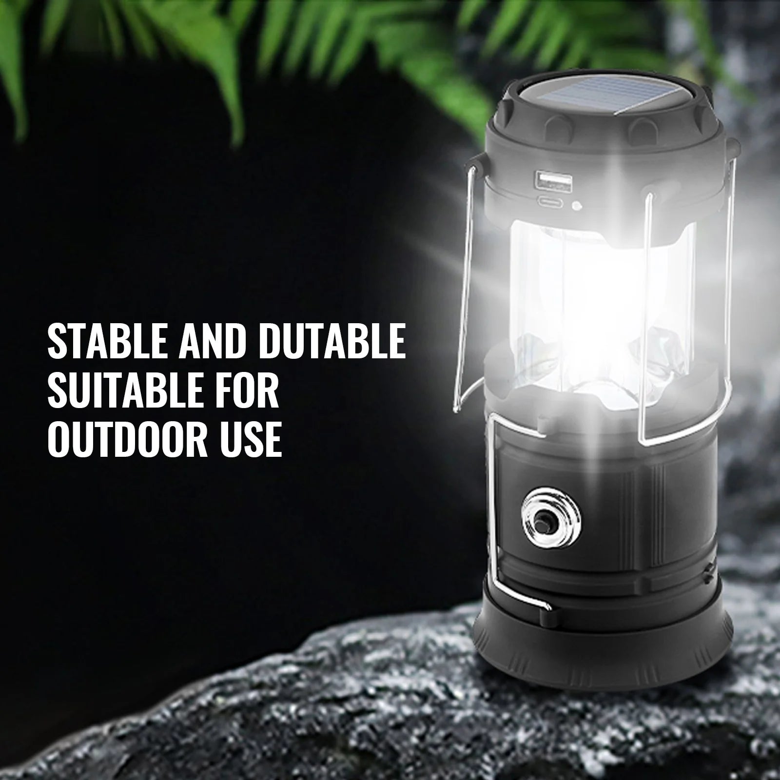 Set of 4 Portable Rechargeable LED Camping Lanterns – Multi-Use Lights & Power Banks