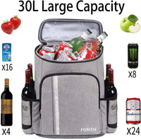 Insulated Cooler Backpack (30 - Can) | Leakproof & Lightweight Soft Cooler - Omnixa