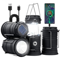 Rechargeable LED Camping Lanterns (4 - Pack) | Portable Lights & Power Bank - Omnixa