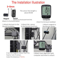 Bike Bicycle Speedometer Cycle Digital Odometer Computer Waterproof LCD Wireless - Omnixa