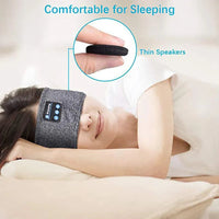 Bluetooth Wireless Sports Headband with Built - in Earphones & Eye Mask Design - Omnixa