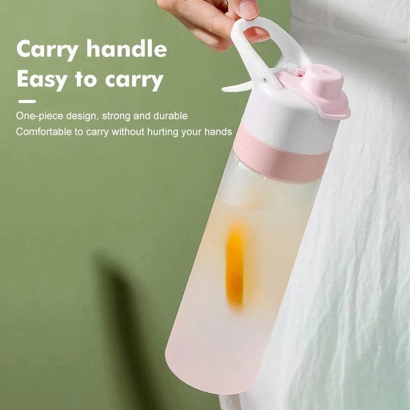 Large Misting Water Bottle | 2 - in - 1 Spray & Drink for Sports & Fitness - Omnixa