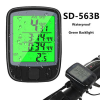 Bike Bicycle Speedometer Cycle Digital Odometer Computer Waterproof LCD Wireless - Omnixa